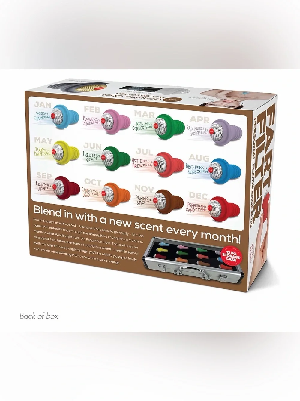 Prank Box -Empty Box/ Filter Personal Flatulence Plug
